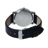 Men's Modern Minimalist Watch with Black Leather Band